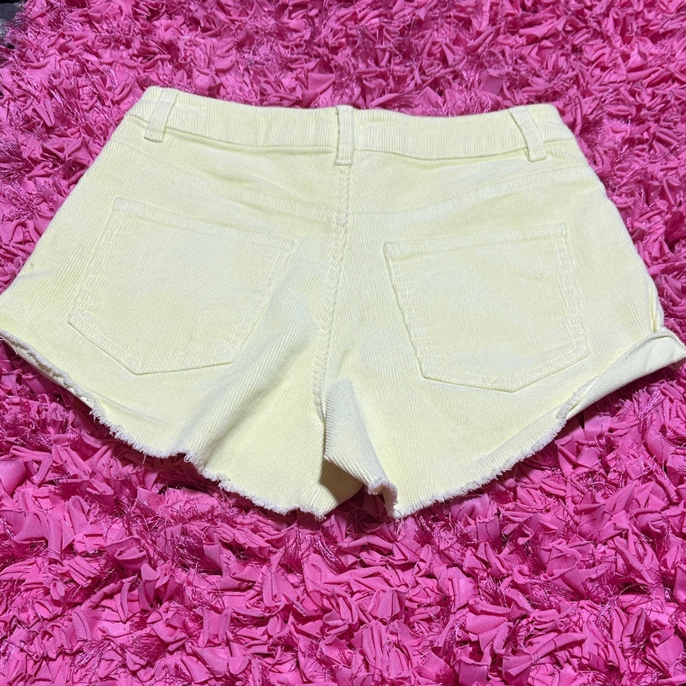 Forever 21 Light Yellow Jean Shorts - Picture 4 of 9